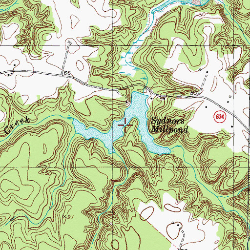 Topographic Map of Sydnors Millpond, VA
