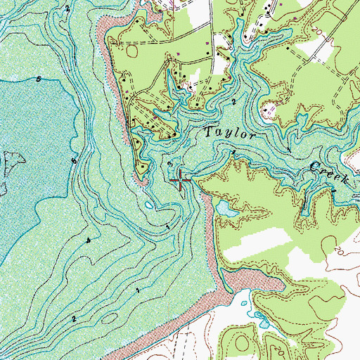 Topographic Map of Taylor Creek, VA