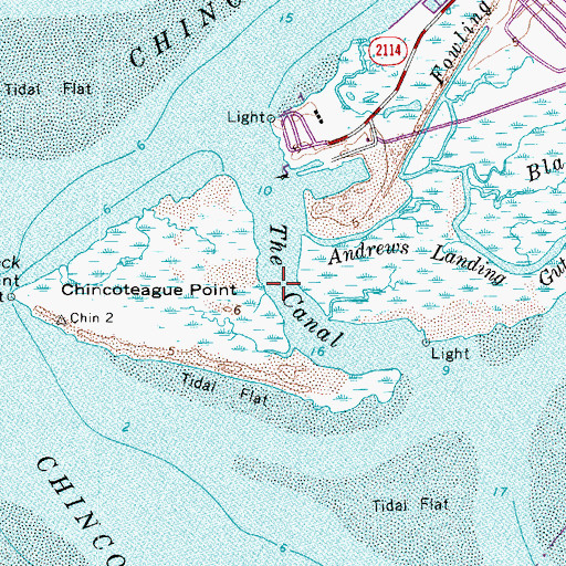 Topographic Map of The Canal, VA