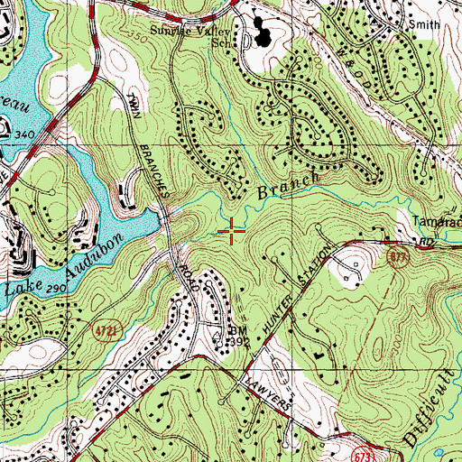 Topographic Map of The Glade, VA