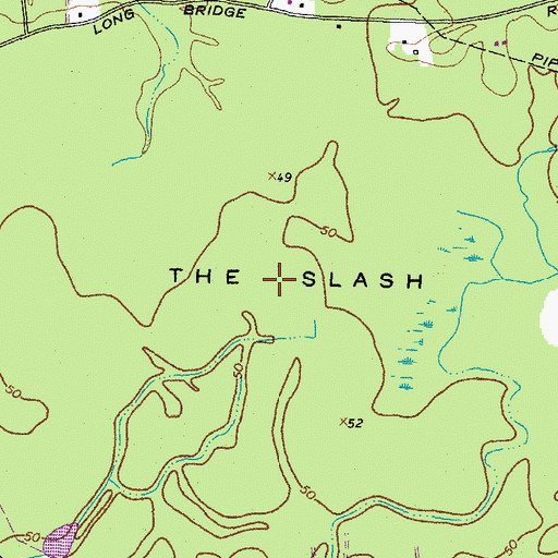 Topographic Map of The Slash, VA