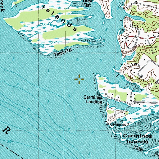 Topographic Map of Timberneck Creek, VA