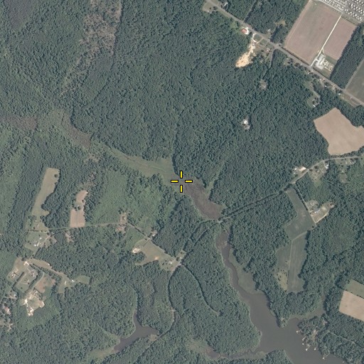 Aerial/Satellite Image of Town Bridge Pond, VA