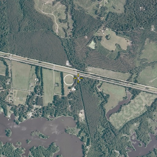 Aerial/Satellite Image of Tsena Commoko Church, VA