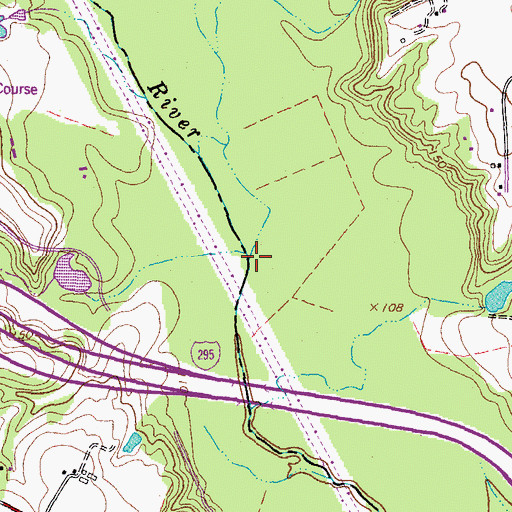 Topographic Map of Turner Run, VA