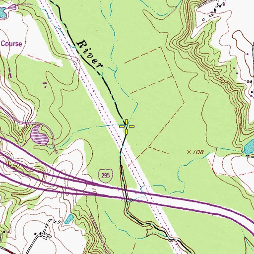 Topographic Map of Turner Run, VA