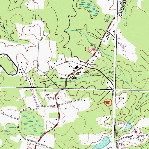 Topographic Map of Union Grove School, VA