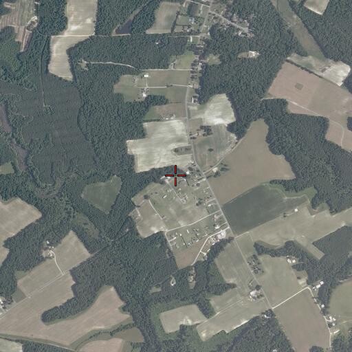 Aerial/Satellite Image of Uzzell Church, VA