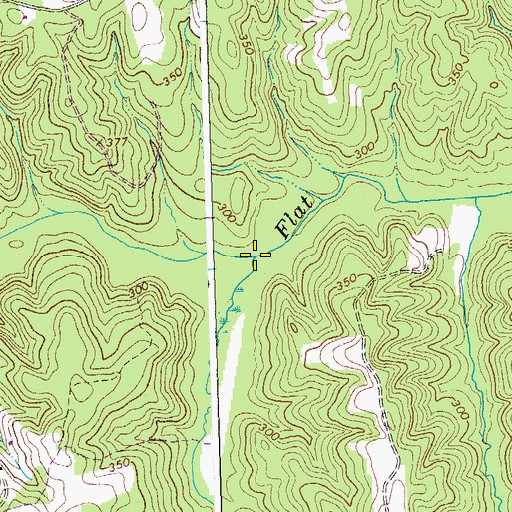 Topographic Map of Vaughns Creek, VA
