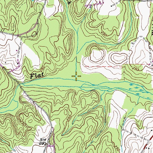 Topographic Map of Walker Branch, VA