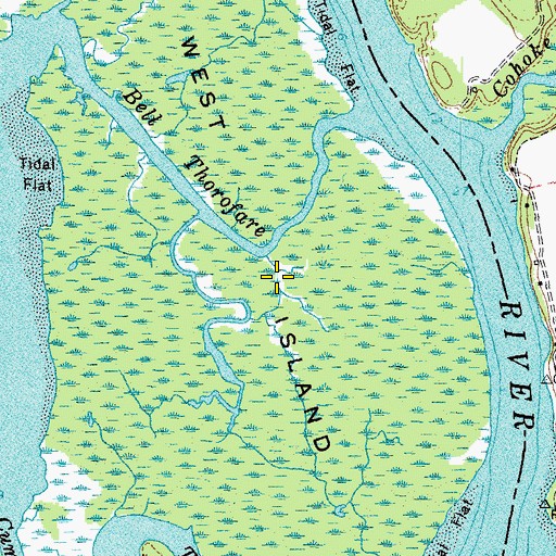 Topographic Map of West Island, VA