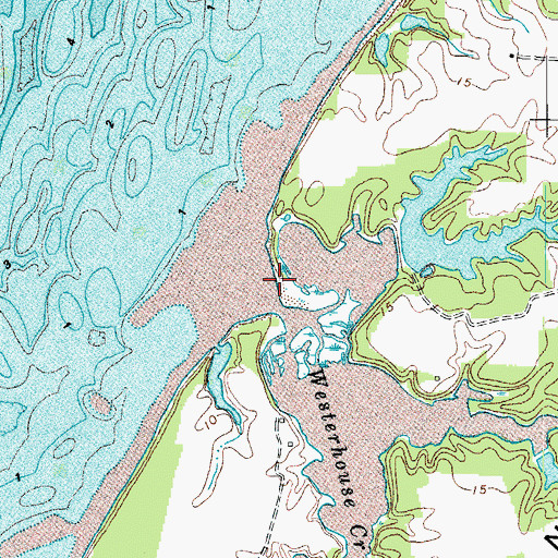 Topographic Map of Westerhouse Creek, VA