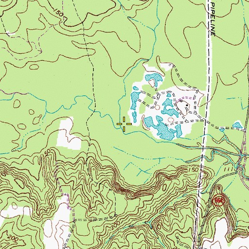 Topographic Map of White Run, VA