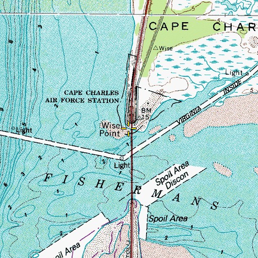 Topographic Map of Wise Point, VA