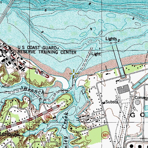 Topographic Map of Wormley Creek, VA
