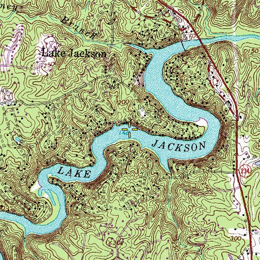 Topographic Map of Lake Jackson, VA
