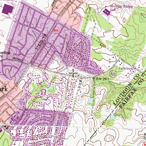 Topographic Map of Church Mills Branch, VA
