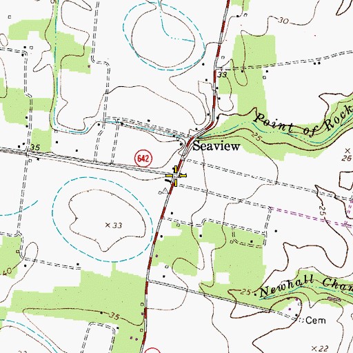 Topographic Map of Seaview, VA