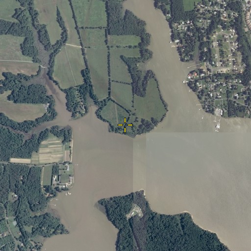 Aerial/Satellite Image of Berrys Wharf, VA
