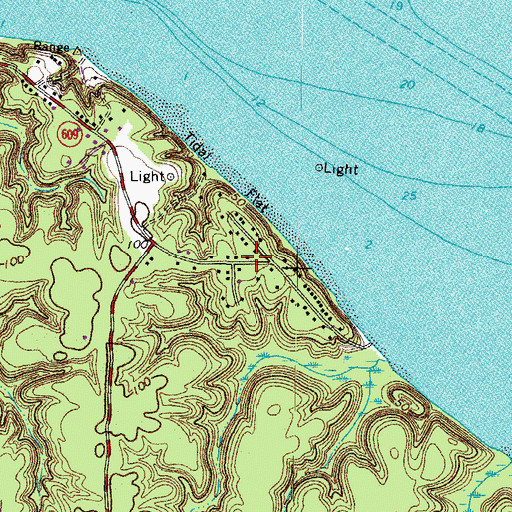 Topographic Map of Guilford Heights, VA