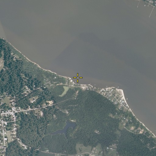 Aerial/Satellite Image of Claremont Wharf, VA