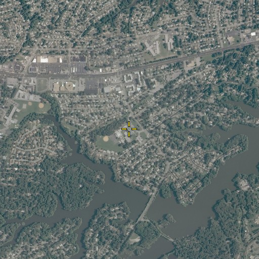 Aerial/Satellite Image of Azalea Gardens Middle School, VA