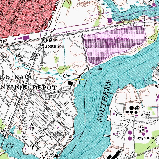 Topographic Map of Blows Creek, VA