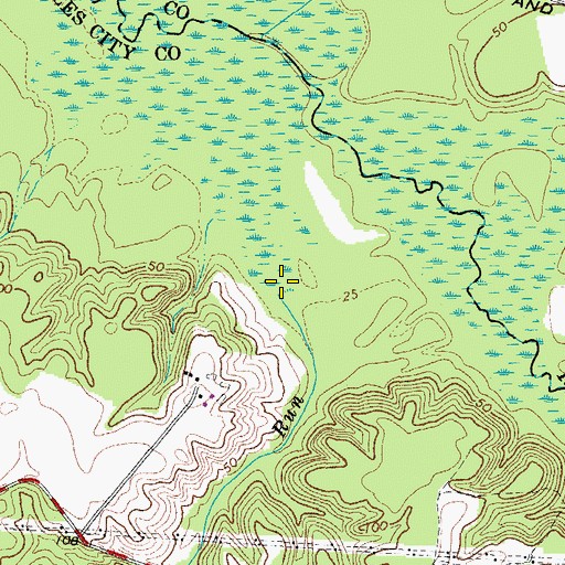 Topographic Map of Bradley Run, VA