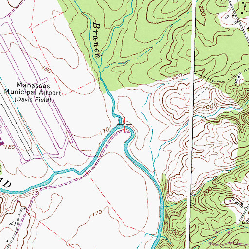 Topographic Map of Cannon Branch, VA