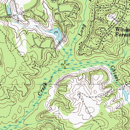 Topographic Map of Chisel Run, VA