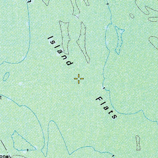 Topographic Map of Drum Island Flats, VA