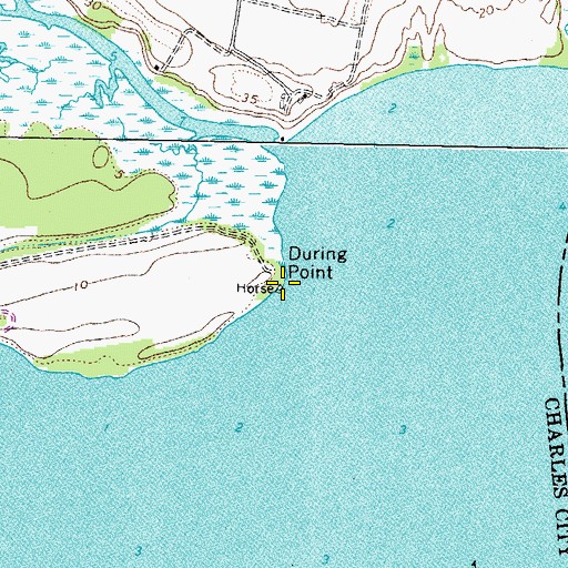 Topographic Map of During Point, VA