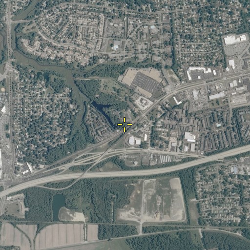 Aerial/Satellite Image of Eastern Shore Church, VA