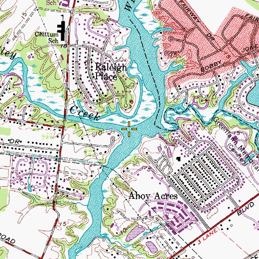 Topographic Map of Goose Creek, VA