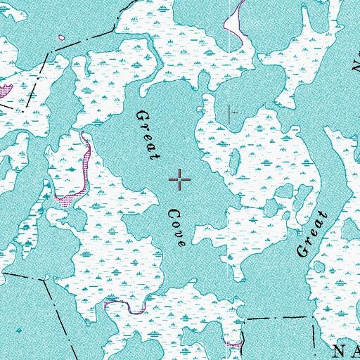 Topographic Map of Great Cove, VA