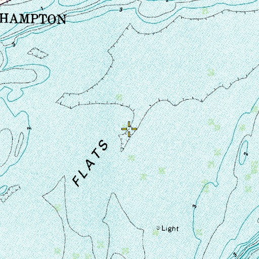 Topographic Map of Hampton Flats, VA