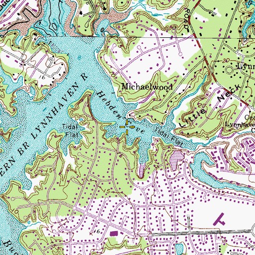 Topographic Map of Hebden Cove, VA