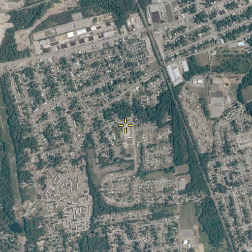 Aerial/Satellite Image of J E B Stuart Elementary School, VA