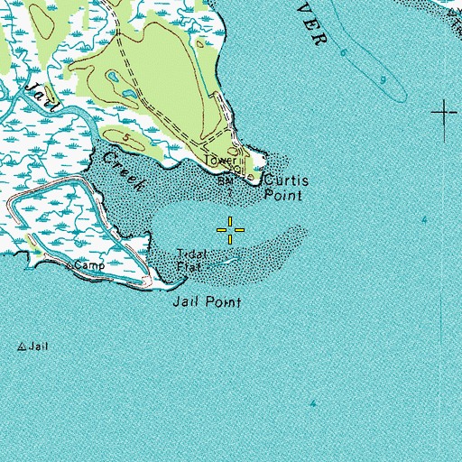Topographic Map of Jail Creek, VA