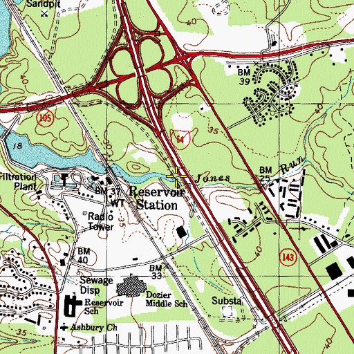 Topographic Map of Jones Run, VA