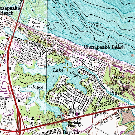 Topographic Map of Lake Joyce, VA