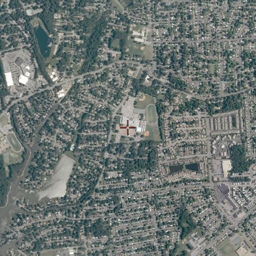 Aerial/Satellite Image of Kecoughtan High School, VA