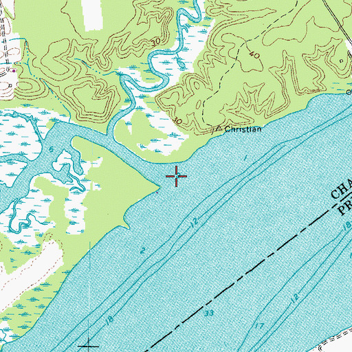 Topographic Map of Kittewan Creek, VA