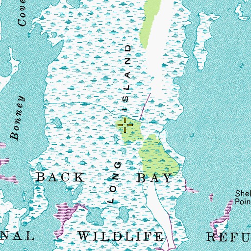 Topographic Map of Long Island, VA