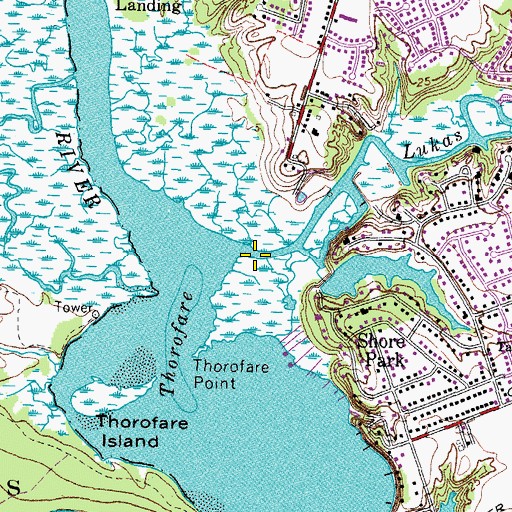Topographic Map of Lukas Creek, VA