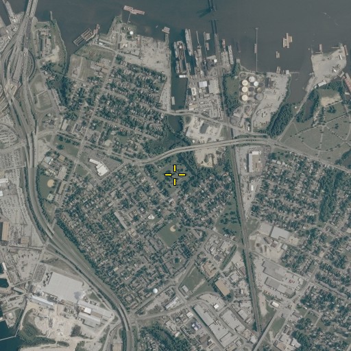 Aerial/Satellite Image of Magnolia Cemetery, VA