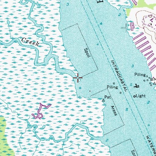 Topographic Map of Milldam Creek, VA
