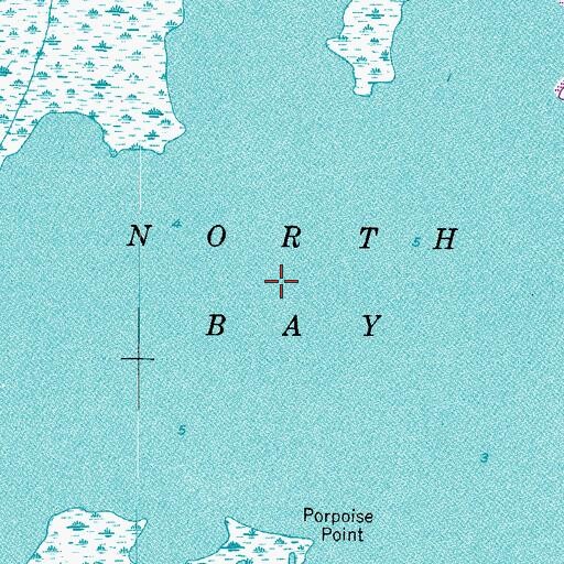 Topographic Map of North Bay, VA