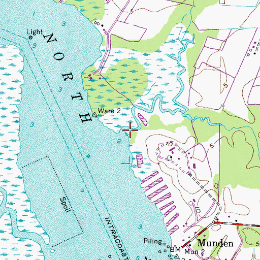 Topographic Map of Oakum Creek, VA