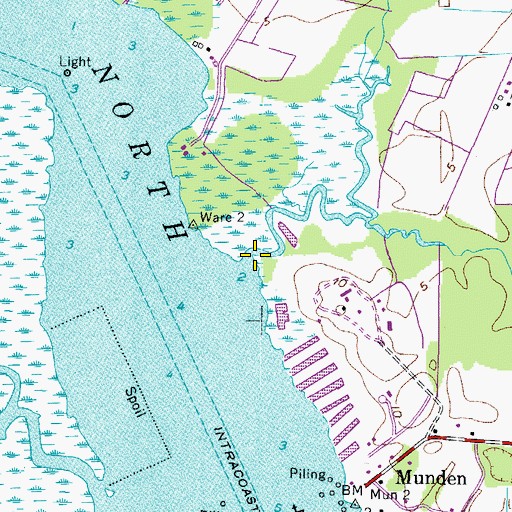 Topographic Map of Oakum Creek, VA